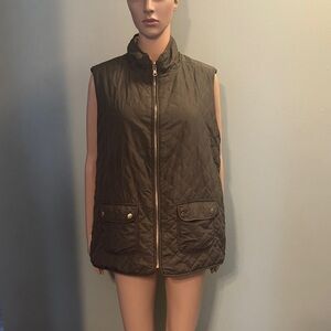 Indigo Soul reversible Quilted Vest - Dark Green